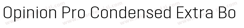 Opinion Pro Condensed Extra Bold字体转换